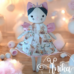 Parajdi sópárnás Cica baba  - játék & sport - baba & babaház - öltöztethető baba - Meska.hu