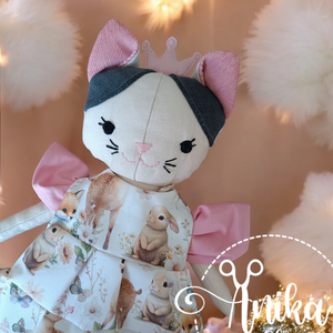 Parajdi sópárnás Cica baba  - játék & sport - baba & babaház - öltöztethető baba - Meska.hu