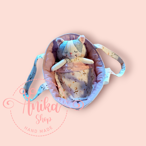 Cica baba mózeskosárban  - játék & sport - baba & babaház - öltöztethető baba - Meska.hu