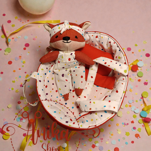 Róka baba mózeskosárban , Játék & Sport, Baba & babaház, Öltöztethető baba, Baba-és bábkészítés, MESKA