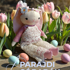 Parajdi Sóbabák - Hímzett fülű Nyuszi, Játék & Sport, Baba & babaház, Öltöztethető baba, Baba-és bábkészítés, MESKA