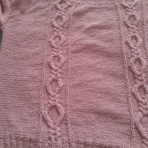 Anna kézi kötött női pulóver L-XL méret - Meska.hu