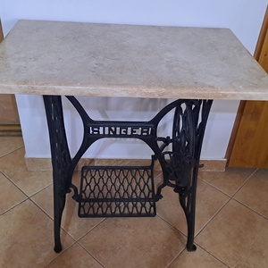 Mrvny vagy üvegasztal singer varrógp lbakon - otthon & életmód - bútor - asztal - Meska.hu