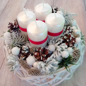 Fonott adventi koszorú  - Meska.hu