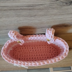 Tároló - baba - mama - pelenkázó, babafürdető kellékek - pelenkatároló (kosár, fali) - Meska.hu