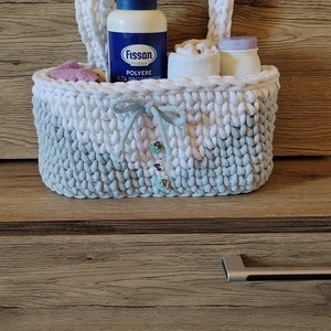 Horgolttároló, Baba - mama, Baba ágynemű, Zsebes tároló, , MESKA