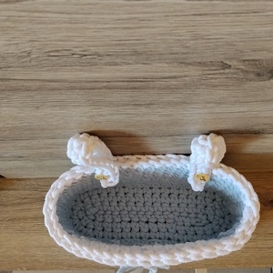 Horgolttároló - baba - mama - baba ágynemű - zsebes tároló - Meska.hu