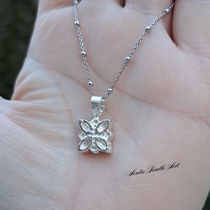 Elegáns sterling ezüst medálka - Meska.hu