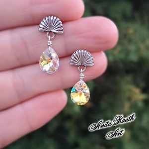 Swarovski csepp fülbevalók, Ékszer, Fülbevaló, Lógó csepp fülbevaló, , MESKA