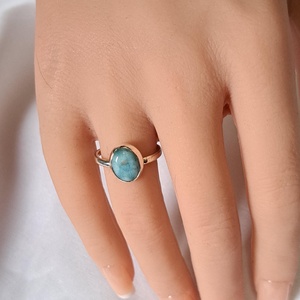 Larimar gyűrű - ékszer - gyűrű - statement gyűrű - Meska.hu