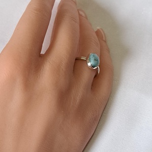 Larimar gyűrű - ékszer - gyűrű - statement gyűrű - Meska.hu
