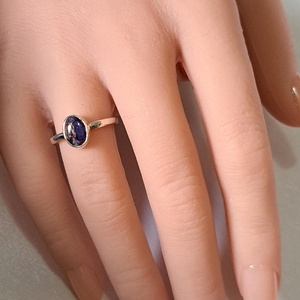 Pici lila türkiz gyűrű - ékszer - gyűrű - statement gyűrű - Meska.hu