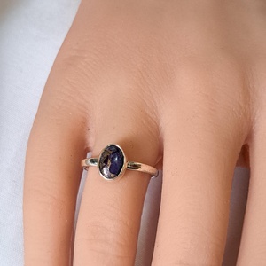 Pici lila türkiz gyűrű - ékszer - gyűrű - statement gyűrű - Meska.hu