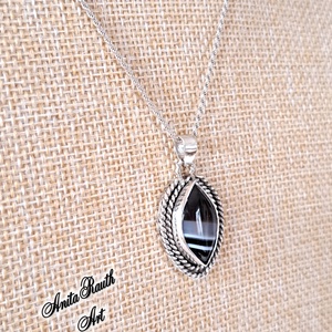 Achát medál dulpa csavarral - ékszer - nyaklánc - medál - Meska.hu