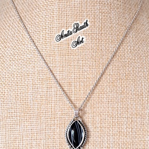 Achát medál csavarral - ékszer - nyaklánc - medál - Meska.hu