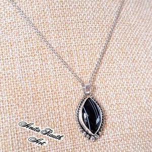 Achát medál csavarral - ékszer - nyaklánc - medál - Meska.hu