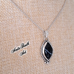 Achát medál csavarral - ékszer - nyaklánc - medál - Meska.hu