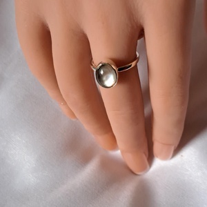 Gyöngyház gyűrű (mother of perl) , Ékszer, Gyűrű, Statement gyűrű, Ékszerkészítés, Ötvös, MESKA