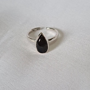 Kék labradorit gyűrű - cseppforma - ékszer - gyűrű - statement gyűrű - Meska.hu