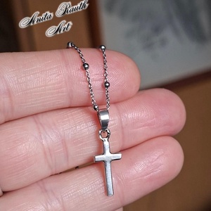 Ezüst  kereszt medál - ékszer - nyaklánc - medál - Meska.hu