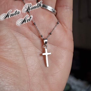 Ezüst  kereszt medál - ékszer - nyaklánc - medál - Meska.hu