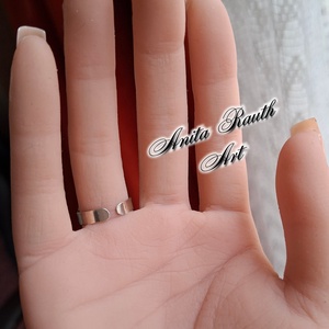 Labradorit gyűrű - szív forma - ékszer - gyűrű - statement gyűrű - Meska.hu