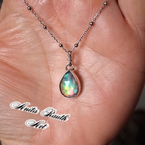 Aurora opál cseppmedál - Meska.hu