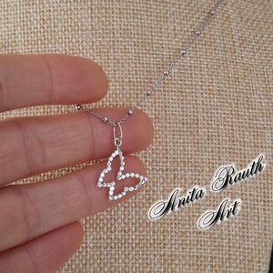 Lepke medál  - ékszer - nyaklánc - medál - Meska.hu