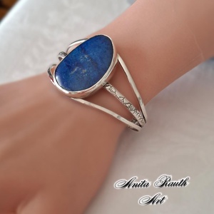 Lapis lazuli ovális karkötő - Meska.hu