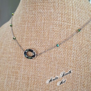 Swarovski köves ezüst nyaklánc - ékszer - nyaklánc - medálos nyaklánc - Meska.hu