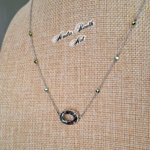 Swarovski köves ezüst nyaklánc - ékszer - nyaklánc - medálos nyaklánc - Meska.hu