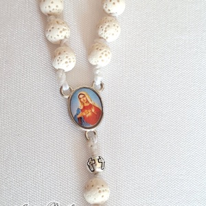 Rózsafüzér lávakő gyöngyökkel - otthon & életmód - vallás - lánc & füzér - Meska.hu