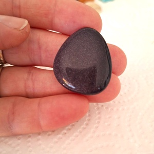 Blaufluss - kék homokkő  - kellékek & szerszámok - gyöngyfűzés kellékek - cabochon - Meska.hu