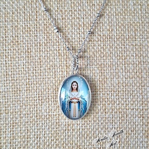 Ezüst Mária medál - otthon & életmód - vallás - lánc & füzér - Meska.hu