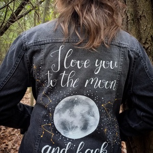 Festett farmerkabát - ruha & divat - női ruha - kabát - Meska.hu