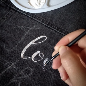 Festett farmerkabát - ruha & divat - női ruha - kabát - Meska.hu