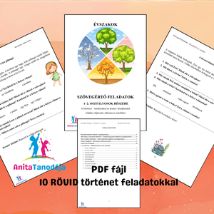 Szövegértő feladatok - Évszakok (1-2.osztályosok részére) - Meska.hu