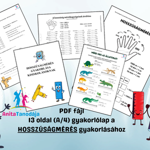 Hosszúságmérés gyakorlása kisiskolásoknak - Meska.hu