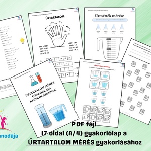 Űrtartalom mérés gyakorlása kisiskolásoknak - Meska.hu