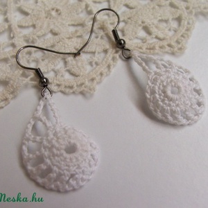 Nautilus kagyló - Horgolt fülbevaló -  - Meska.hu