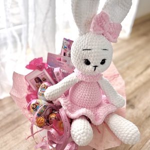 Nyuszis Aj�ndék box, Otthon & Életmód, Virágdekoráció, Virágok, Virágbox, Mindenmás, MESKA