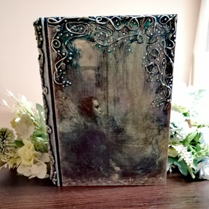 Tündés könyv alakú doboz - otthon & életmód - dekoráció - asztal és polc dekoráció - díszdoboz - Meska.hu