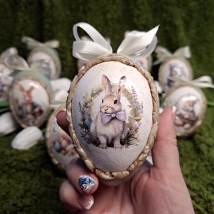 Húsvéti tojásdísz - otthon & életmód - dekoráció - asztal és polc dekoráció - asztaldísz - Meska.hu