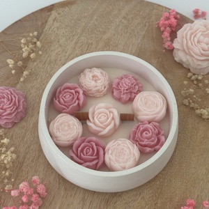 Gyertya Virágtál M - Meska.hu