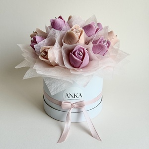 Gyertya Virág Box, Otthon & Életmód, Virágdekoráció, Virágok, Virágbox, Gyertya-, mécseskészítés, MESKA