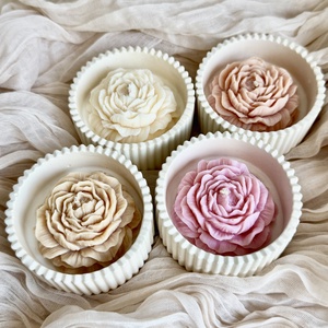 Gyertyatál - Kerti Rózsa, Otthon & Életmód, Gyertya, illat, aroma, Gyertya, Gyertya-, mécseskészítés, MESKA