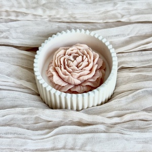 Gyertyatál - Kerti Rózsa - otthon & életmód - gyertya, illat, aroma - gyertya - Meska.hu