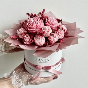 Gyertya Virág Box, Otthon & Életmód, Gyertya, illat, aroma, Gyertya, Gyertya-, mécseskészítés, MESKA