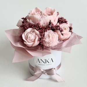 Gyertya Virág Box, Otthon & Életmód, Gyertya, illat, aroma, Gyertya, Gyertya-, mécseskészítés, MESKA