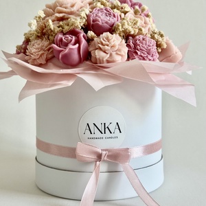 Gyertya Virág Box - otthon & életmód - dekoráció - dísztárgy - Meska.hu